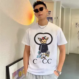 2022 New mass estilista camiseta masculina roupas 3d de verão tshirt hip-hop feminino de manga curta luxurys roupas de grife