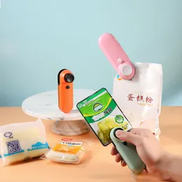 Küche Werkzeuge Heißsiegelgerät Mini Handheld Versiegelung Vakuum Maschine Tragbare USB Lade Lebensmittel Snack Kunststoff Lagerung Tasche Sealer Verpackung