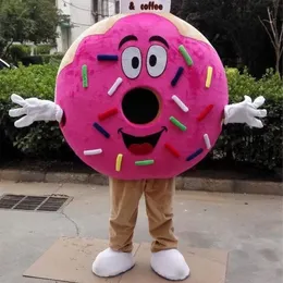 Halloween Donut Mascot Costume Najwyższa jakość kreskówka Plush Anime Posta