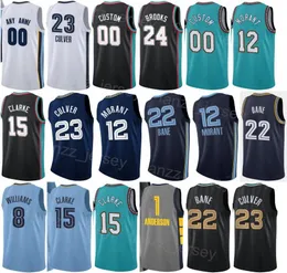 Draft Pick Print Basketball Tyty Washingtonjr Jersey Walker Kessler Ja Morant 12 Dillon Brooks 24 Desmond Bane 22 Jaren Jackson Jr 13 Número de nome personalizado