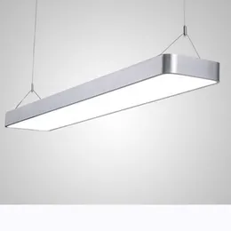 Pendant Lamps Round Led Lighting Office Lights Hanging Aluminum Chandeliers Line Lamp Strip Ceiling LightingPendant