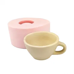 QT0329 Przy Silicone Wedding Birthday Candle Candle Mold 3Dカップ型アフタヌーンティー石鹸金型粘土樹脂220601