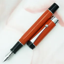 Jinhao 100 Centennial Resin Fountain Pen Red مع Jinhao EF/F/M/Bent Nib Contract Office Office Pens Pen 220812