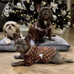 Märke Kläder för hundar för djur Djurpyjamas vår och höst i tunn stil Teddy Bago Shiba Inu skjorta med modekläder