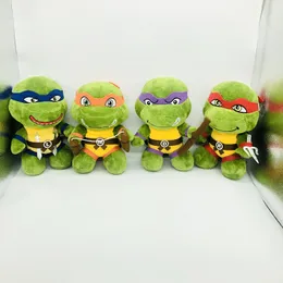 Fabricants en gros 4 dessins 25cm tortue variante animation dessin animé jeu périphérique en peluche jouet poupée cadeau pour enfants