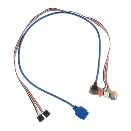 Computer Cables Connectors 1pc USB 2.0 3.0 PORT PARC CASE AUDIO Передняя панель заменить кабель 70CMCOMPUTER