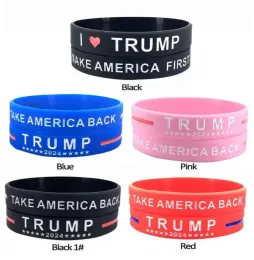 Donald Trump Favor Favor Silicone Bracelet Make America Great Again Bracelets 2024 Presidente eleitoral Save -nos novamente