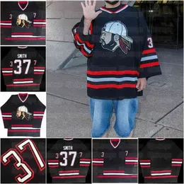 vipceovintage Kevin Smith 팬 시리즈 Bobhawks Hockey Jersey TV Jay와 Silent Bob의 비밀 Stash Jerseys 자수 스티치 커스터마이즈