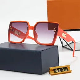 高品質のブランド女性サングラス模倣贅沢な男性サングラスUV保護男性デザイナー眼鏡グラディエントファッション女性の眼鏡6193