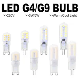 6 Corn Bulb G9 LED Bulb 3W 5W Bombilla G4 LED 220V Lamp 2835 Lampada g9 LED Dimmable Light Replace Halogen Lamp Candle Light H220428