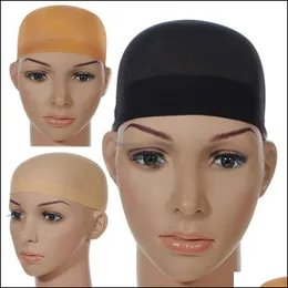 Wig Caps Hair Accessories Tools Products 2Pcs Mesh Cap Nets Liner Hairnet Snood Glueless Dome Stretchable Elastic Net Drop Delivery 2021 Z