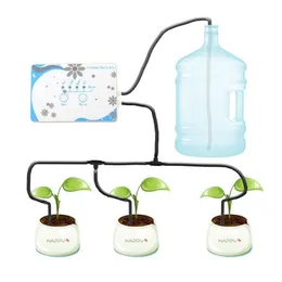 Intelligent Garden Automatic Watering Device Succulents Potted Plant Drip Irrigation Tool Water Pump with Timer System T200530