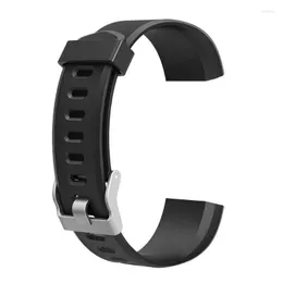 Titta på band för ID115 Plus handledsband Rem ersättning Silikon Watchband Smart Armband Hele22