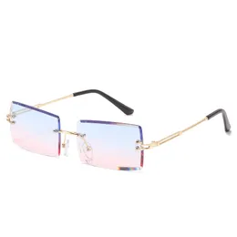 Myyshop Rimless cut edge 8810 delicate Unisex Fashion Sunglasses fashion net red sunglasses men's progressive color sunglasses