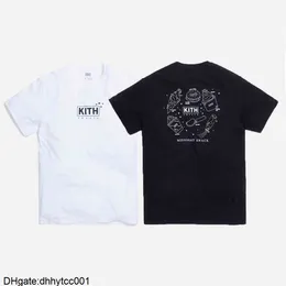 2021SS Kith Treats TEE Men Wysokiej jakości przekąskę Graphic T-Shirt T-shirt
