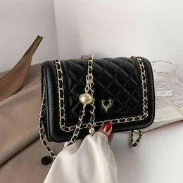 HBP Crossbody Bag Luxury Diamond Lattice Beading Beading Chain S для женщин Стильные аппликационные леди -кошельки и сумочки 2022 Тренда 220727