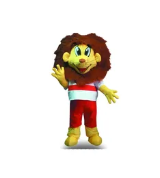 Halloween Sport Lion Mascot Costume High Quality Cartoon Lion king Anime theme character Christmas Carnival Party Costumes