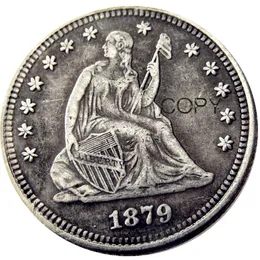 US 1845-1890 Seated Liberty Arrow Quater Dollar Craft Silver Plated Copy Coins metal dies manufacturing factory Price
