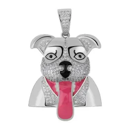Hanger kettingen schattige mode cartoon puppy hiphop voor heren rock party prom juwelen