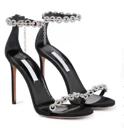 Винтажный дизайн Love Link Sandal Sandals обувь летняя высокая каблука Женская вечеринка Свадебное свадебное платье Lady Lady Luxury Gladiator Sandalias с коробкой EU35-42