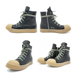 2023Winter Designer Unisex Chunky Shoestring Men Boots Genuine Leather Wide Lace Up Women Casual Shoes size 35-46 with box
