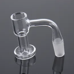 Wholesale Bangers OD 20MM Smoking Accessories Splash Guard Quartz Banger Nail 10mm 14mm Male Jiont Terp Slurper Beveled Edge Nails 45 90 for Bongs