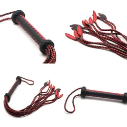 Nxy SM Bondage 3 piedi vera pelle di vacchetta frusta di toro sadomaso sculacciata flogger nappa puro manuale autentico frusta giocattolo del sesso per coppie 220426