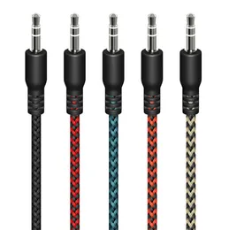 1m jack 3.5mm cabos de áudio aux macho para macho cabo auxiliar alto-falante fio para xiaomi telefone inteligente fones de ouvido pc mp3/4