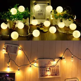 Strings Solar Lights LED Fairy Lamp Lampa Świąteczne dekoracje ogrodowe na zewnątrz do domu Lightled