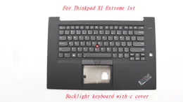 Teclado de luz de fundo do laptop novo/orig/orig/origem para o Lenovo Thinkpad x1 Extreme 1st ger com a capa C 01YU757 01YU756 SN20R58841 SR20R58769