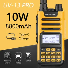 Baofeng Professional Walkie Talkie UV-13 Pro 999 каналы VHF UHF Двойная полоса двухсторонняя CB Long Range Ham Radio UV5R Enhanced UV13