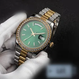 Automatyczne mechaniczne zegarki męskie 41 mm ramki stali nierdzewne kobiety Diamond zegarek dama Watch Waterproof Luminous RandWatches Prezenty