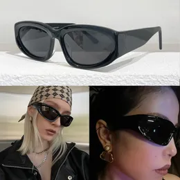 Ovale SWIFT-Sonnenbrille aus schwarzem Nylon für Damen, 0157s, weibliche Hautkatzenbrille, gelasertes Bio-Logo, Sommer-Luxus-UV400-Mode-Sonnenbrille für Damen, Sport-Sonnenbrille