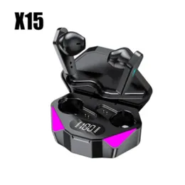 TWS x15 Gaming Earbuds bezprzewodowe słuchawki Bluetooth z mikrofonem Audio Audio Pozycjonowanie stereo muzyka słuchowa HiFi dla graczy