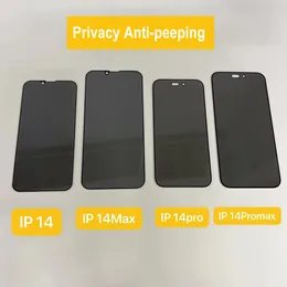Privacy Vetro temperato con durezza 9H per iPhone 14 Pro Max Pellicola protettiva anti-spia per schermo privato