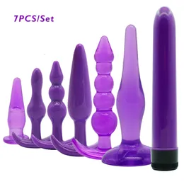 Seksi Sexiga leksaker för vuxna gay anal vibrator set kvinnor män rumpa plug prostata massager dubbel intima varor