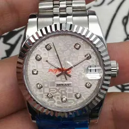 Profesyonel Superclone Datejust Luxury Mens Mekanik Saat Otomatik Günlük Beyaz Tablo 31 RBJ8