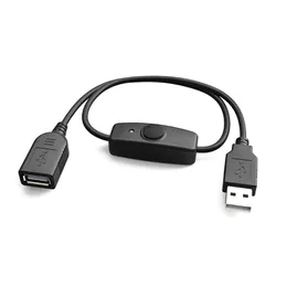 Hubs Pcs Data Sync USB 2.0 Extender Cord Extension Cable With ON OFF Switch LED Indicator For PC Fan LampUSB