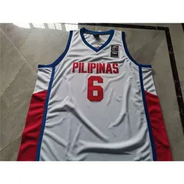 Uf Chen37 rara maglia da basket uomo donna giovanile vintage Pilipinas Jord an Clarkson Filippine FIBA World taglia S-5XL personalizzata qualsiasi nome o numero