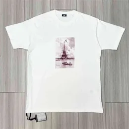 T Summer Kith the Dye shirt Men Women Quality Classic Flocked Box Tee Oversize Short Sleeve nu