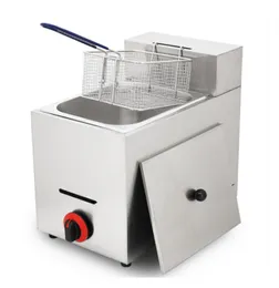 Food Processing High Quality Commercial 6L Big Gas Single Fryer Machine