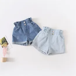 夏の到着韓国スタイルの綿ピュアカラーハイウエストオールマッチファッションショートパンツかわいい甘い女の赤ちゃん210303