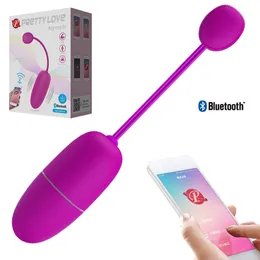 Pretty Love App Bluetooth Vibrator Wireless Remote Control Vagina Dildo Cltoris Stimulator Sexiga leksaker för kvinnor klitifödda ägg vibrador