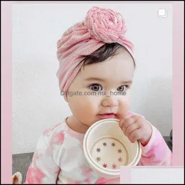 Kaps hattar 15710 Europa spädbarn baby hatt blomma knut huvudbonad barn småbarn fast färg bomulls bomullsturban barn ha mxhome dhbde