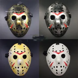 Maschere per feste Halloween Horror Maschera di Jason Hockey Cosplay Killer Horror Spaventoso Decorazioni per feste Maschera Di Natale Masquerade Masque V per Vendetta