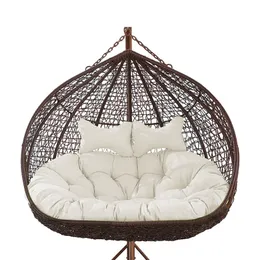 Kudde/dekorativ kudde swing stol kudde dubbel tefat hängande korg rotting säte pad hängmatta vila komprimerad förpackningskus/dekorati
