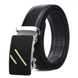 Belts Luxe Mannen Gesp Riem Pu Leer Voor Automatische Taille Lange Zwart Bruine Mannelijke Hoge Kwaliteit Jeans Taillebandbelts Fred22