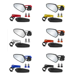 On Sale 7/8" 22mm 2022 New Motorcycle Rearview Mirrors Universial Moto Bike Aluminum Bar End Mirror Scooter Motocross Motorbike Handlebar Back Side Rearview Mirrors