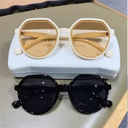 OLOEY Fashion Style Allmatch Personalisierte Runde Ins Trend Candy Color Big Frame Sonnenbrille 220620