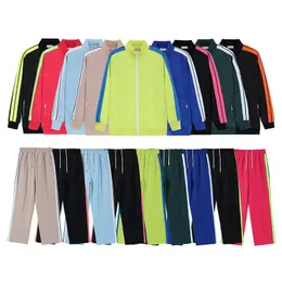Conjuntos masculinos de agasalhos de grife femininos agasalhos de lã tecnológicos calças esportivas masculinas com zíper de marca jaqueta jogger calças da moda Agasalhos masculinos calças Joggers
